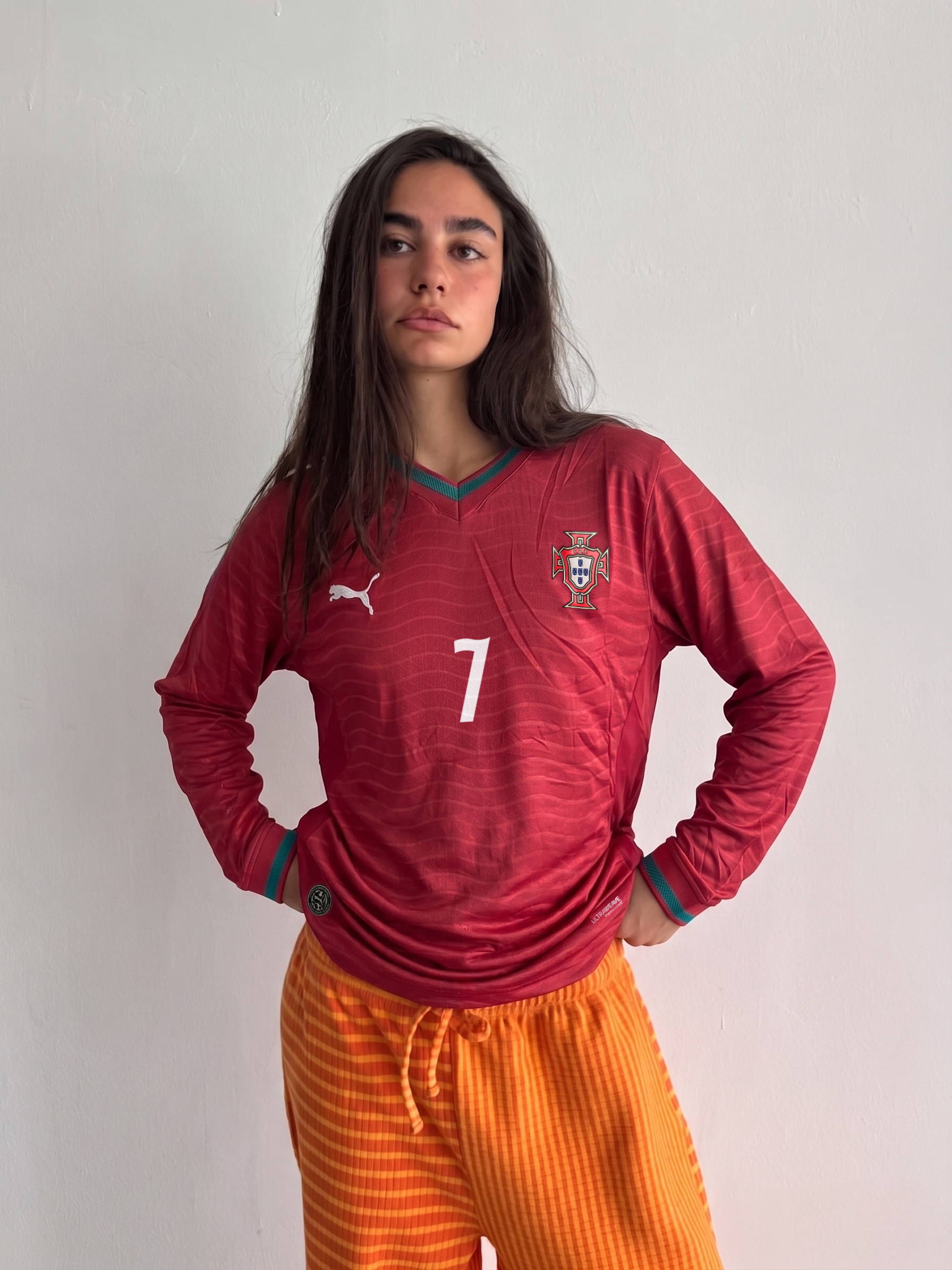 RONALDO Portugal 26 Authentic Jersey Long Sleeve